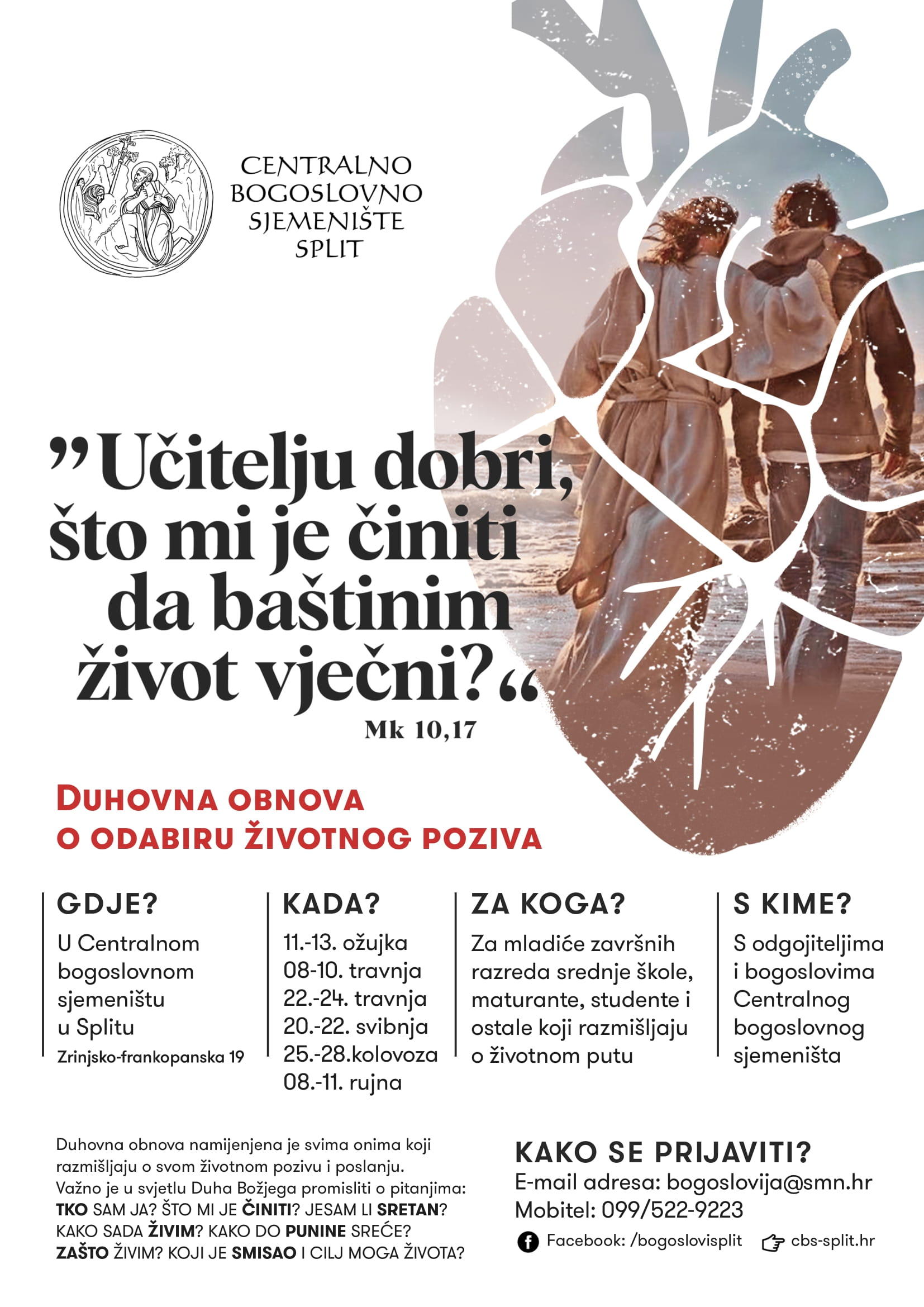 Duhovne obnove o odabiru zivotnog poziva 1 plakat