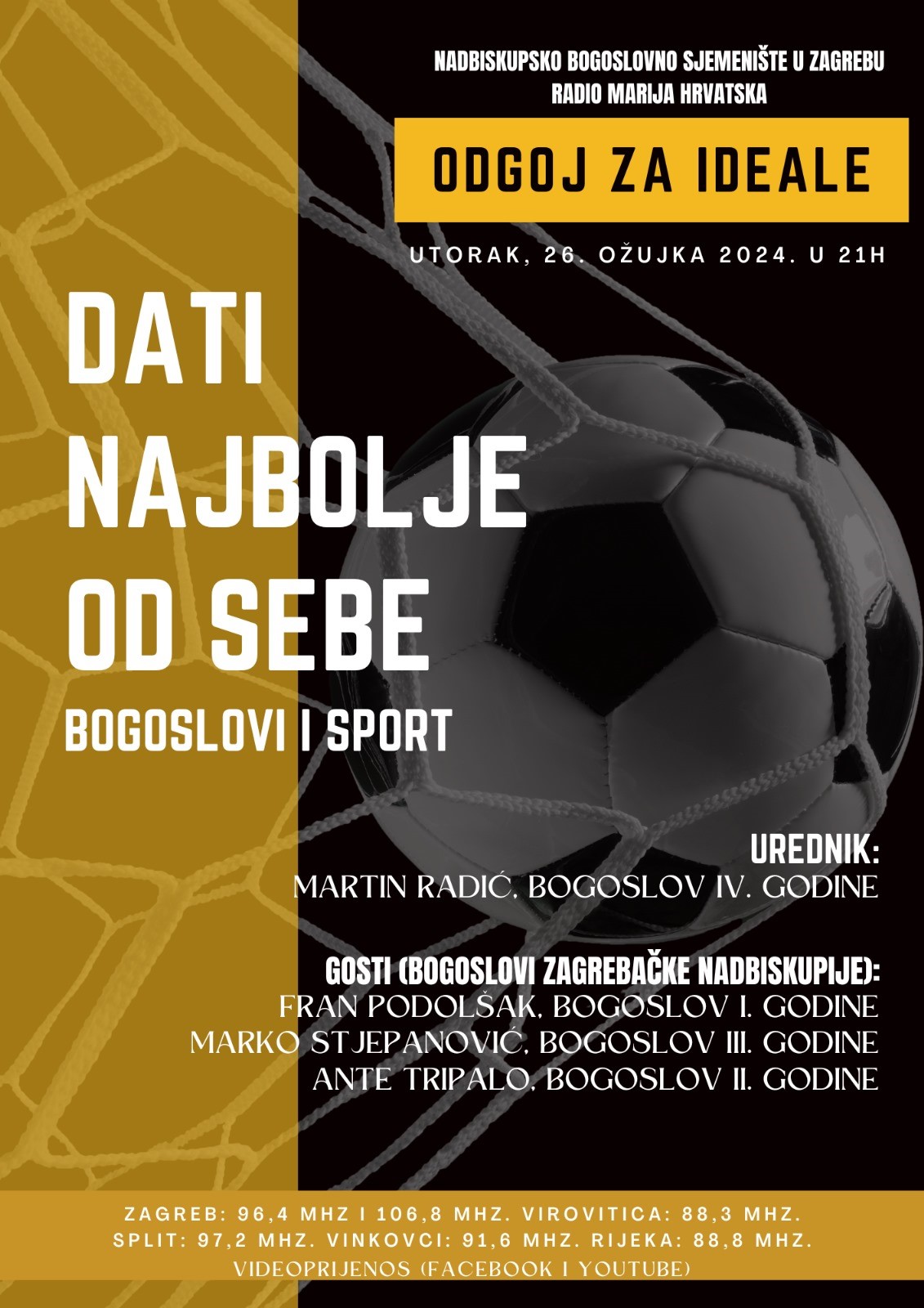 bogoslovi i sport plakat