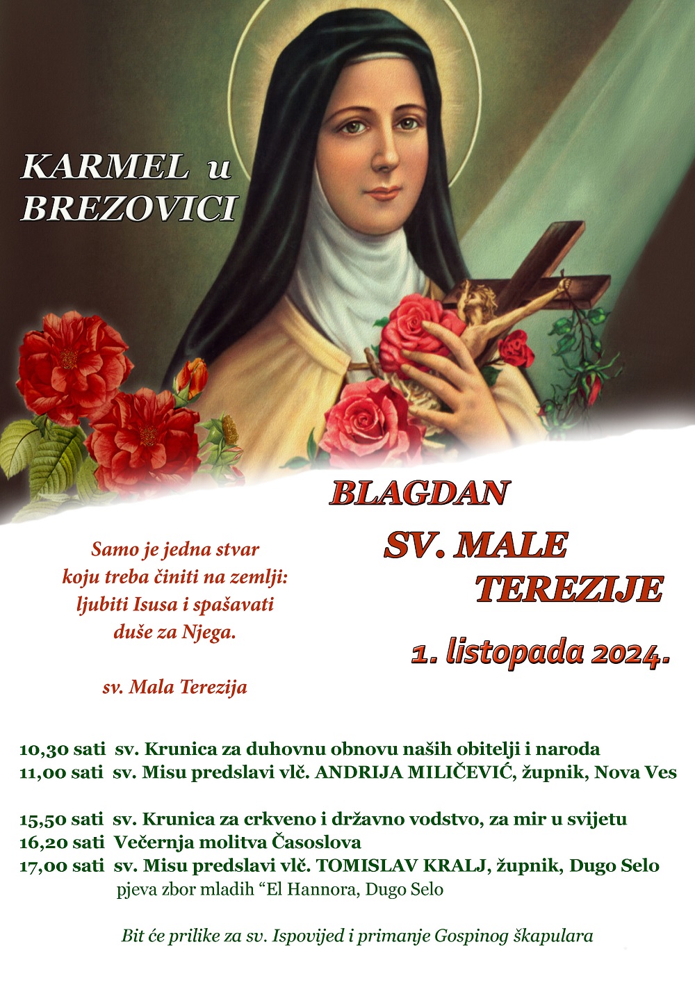 karmel brezovica rujan 2024 plakat