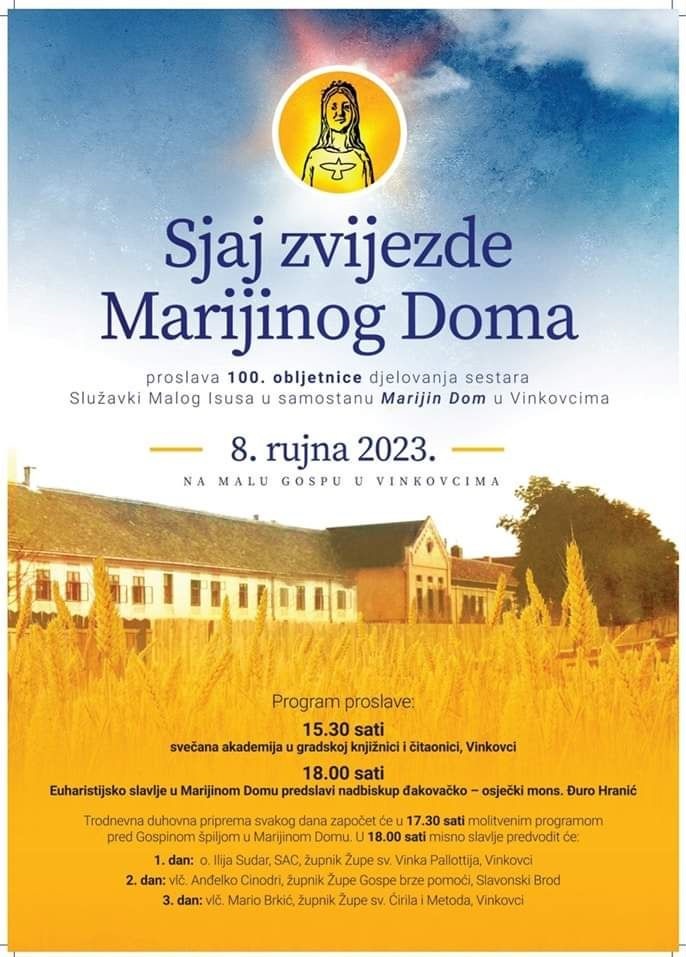 sslužavke malog isusa vinkovci plakat